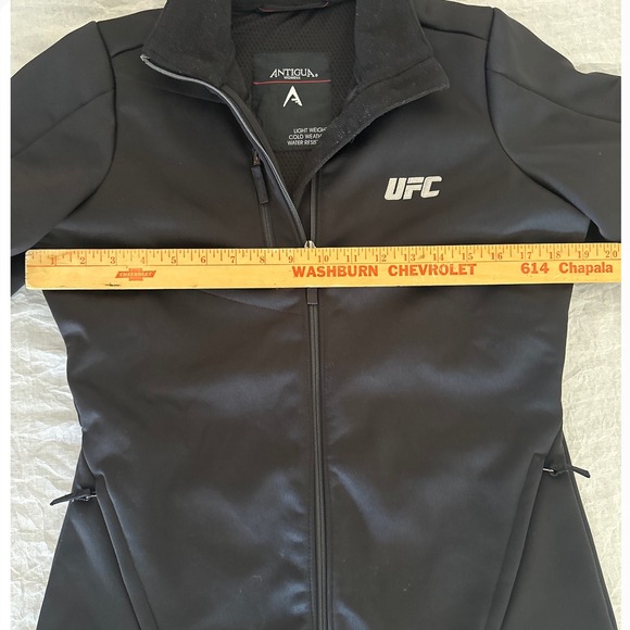 Antigua UFC Jacket Lightweight Cold Weather Water Resistant Black Women's‎ Small - Picture 4 of 8
